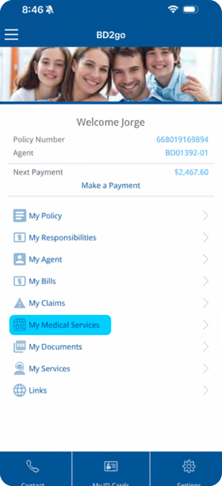 BD2go Mobile App Medical Services