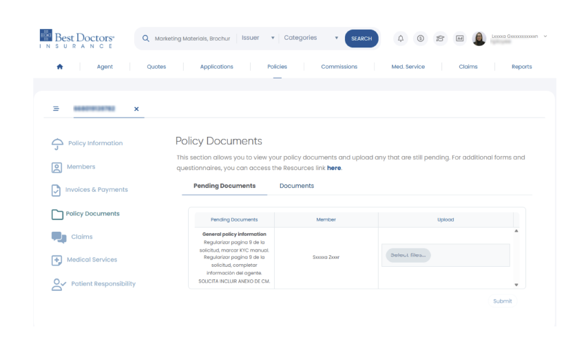 Upload documents step 4