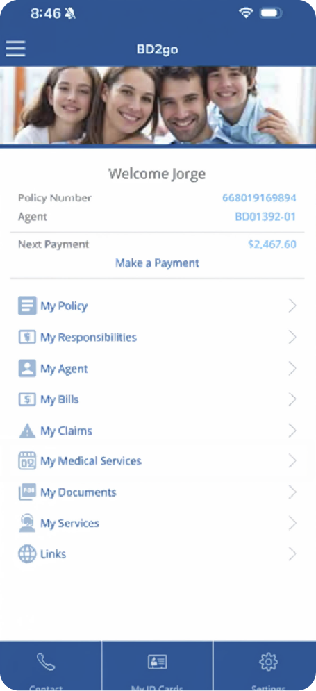 BD2go Mobile App Medical Services