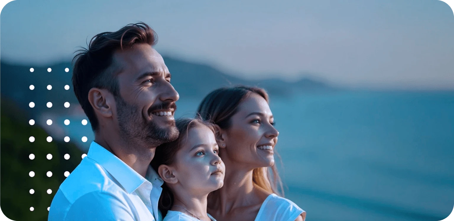 Family enjoying coverage benefits — testimonial photo